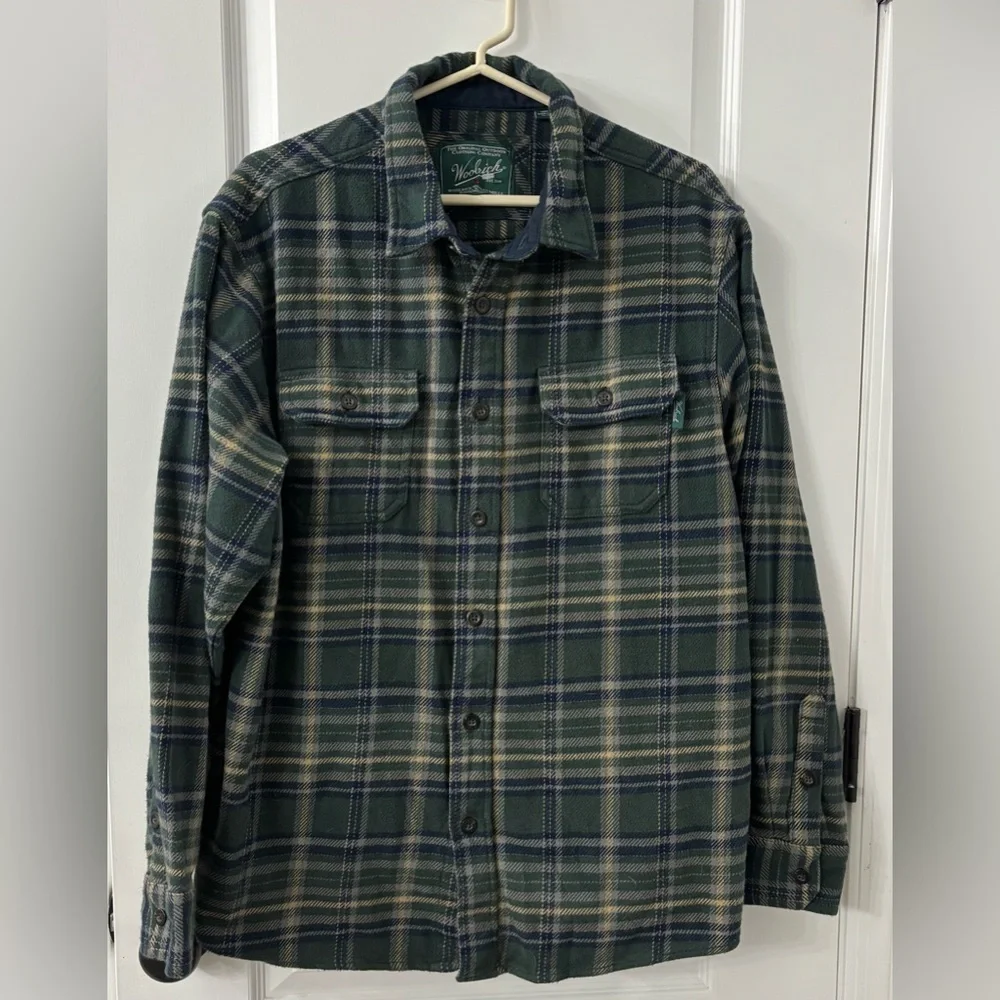 Woolrich Green Plaid Shirt Jacket